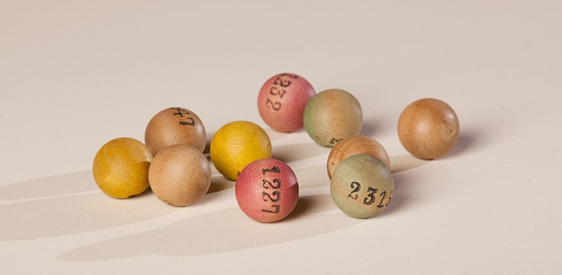 Ballot marbles used for National Service ballots, 1964–1972  on loan courtesy of the Vietnam Veterans Museum