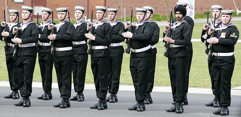 Contemporary Royal Australian Navy guard Traditional naval uniform is today reserved mainly for ceremonial occasions, taking into consideration the diversity of the RAN’s workforce. Royal Australian Navy