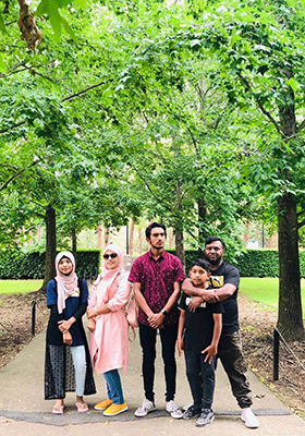 Jumabi and family 2018 Reproduced courtesy of Jumabi Mohamad Ali