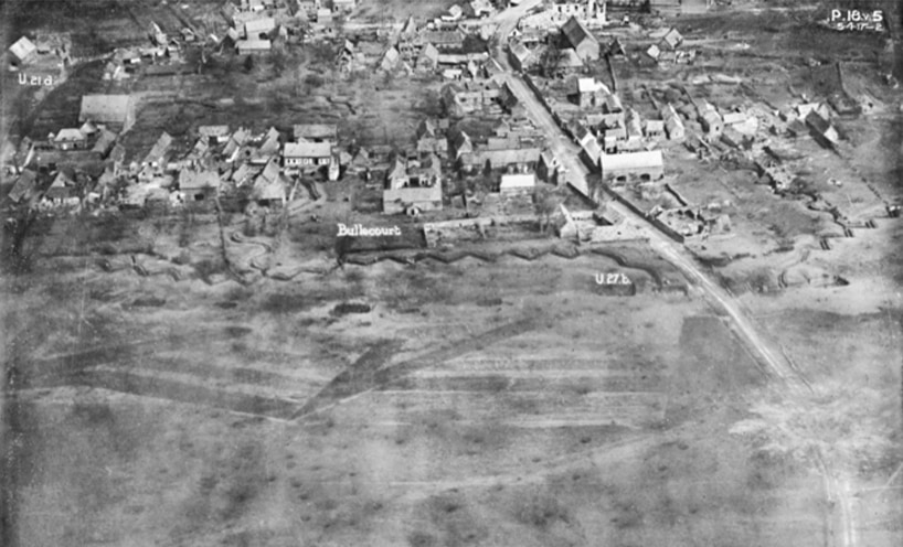 The formidable ‘Hindeburgh Line’ fortifications of Bullecourt.