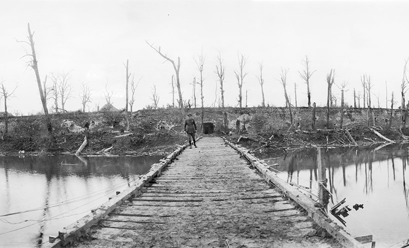 Ypres moat October 1917  