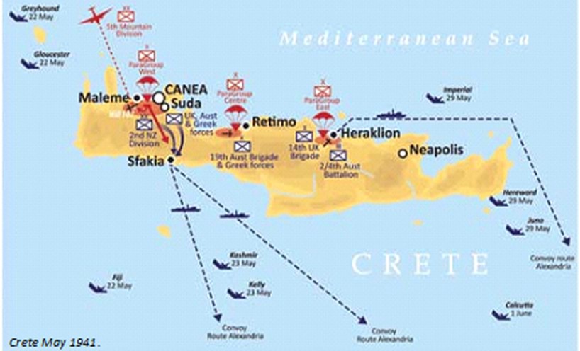 Map of Crete