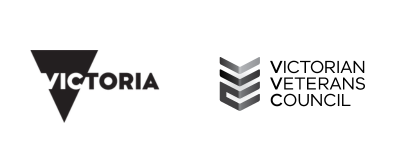 Victorian Veteran Council and Victorian Government logos