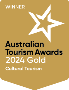 Australian Tourism Awards 2024 Gold Cultural Tourism logo